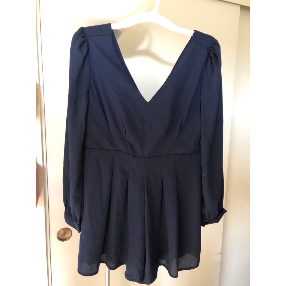 Navy Romper